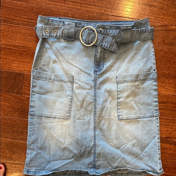 D. Jeans Blue Pencil Skirt - Picture 1 of 4